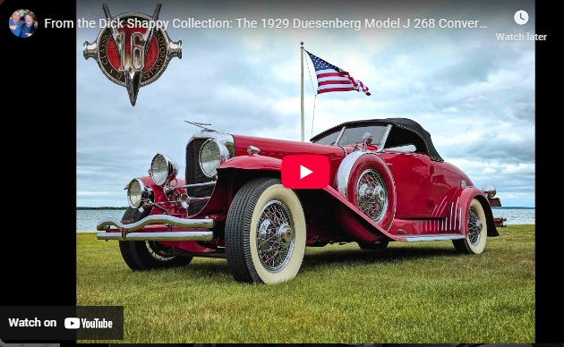 The 1929 Duesenberg Model J 268 Convertible Coupe
